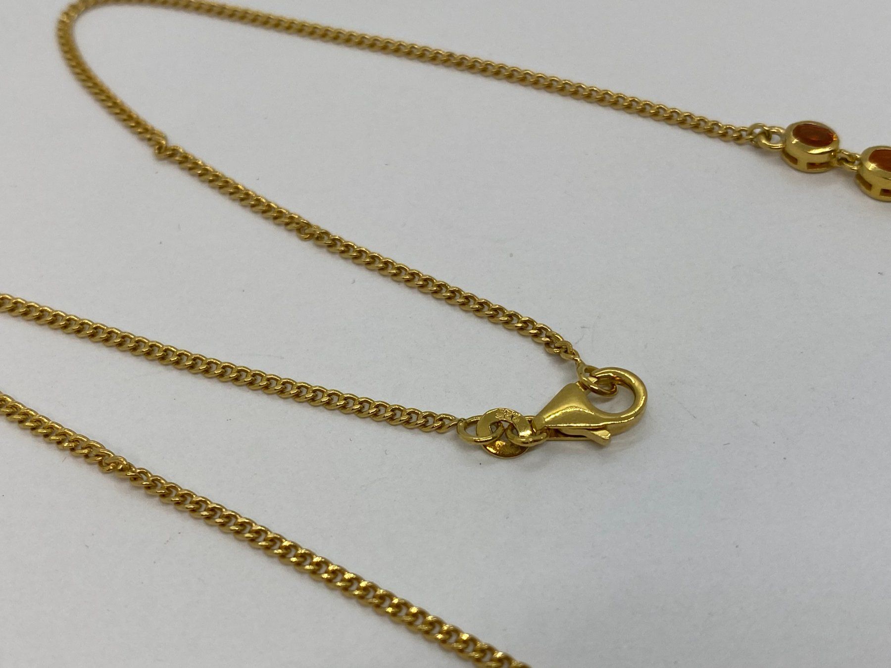 Ketten: Collier orange 925 Silber /i524 – Gebraucht aus Bern von JMsoehne1987 3