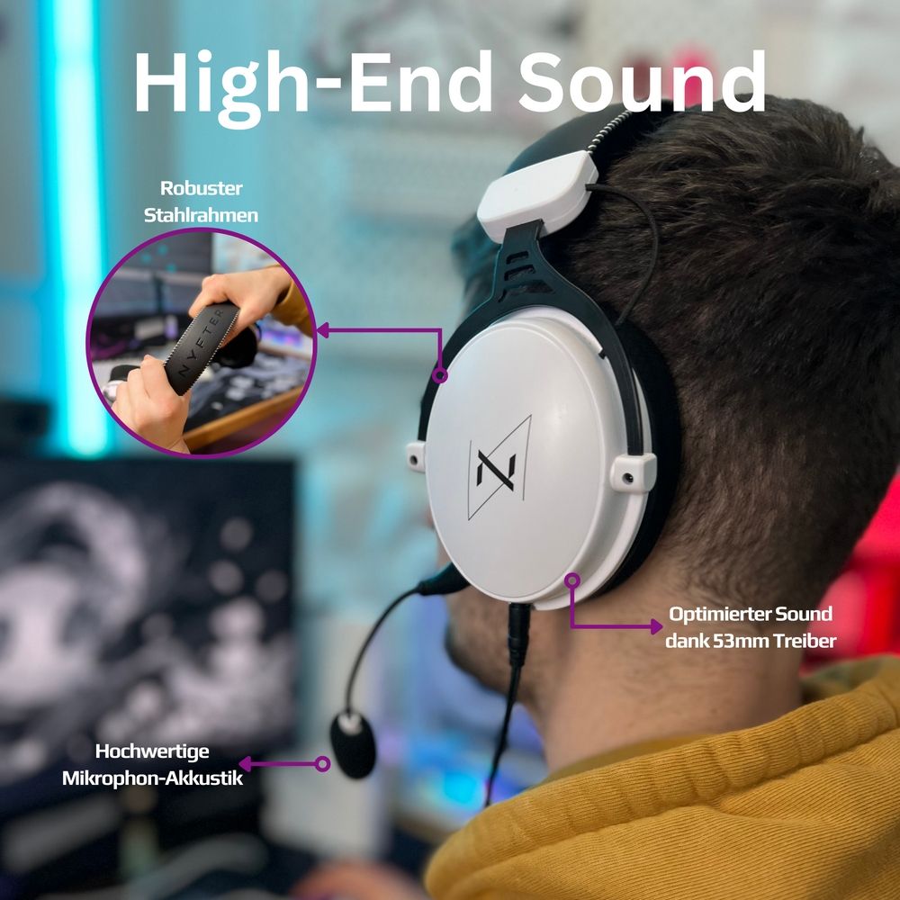 Cuffie: Nyfter H1 Pro Wireless Gaming Headset – Nuovo (secondo la descrizione) da Schlierbach venduto da bch_2zbr 4