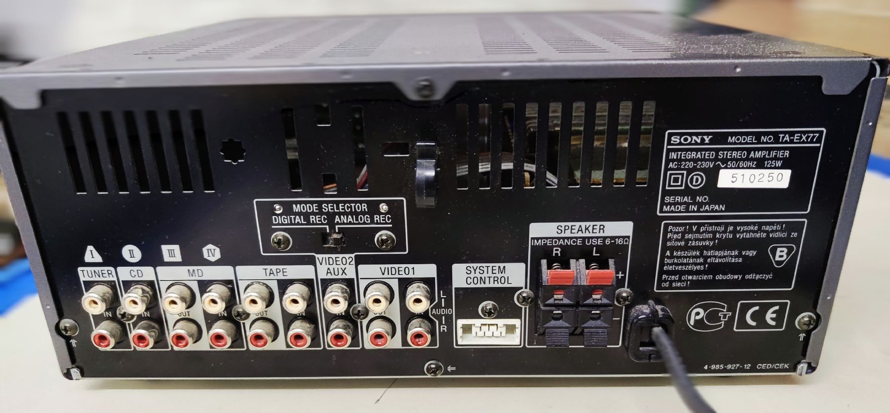 Sony Amplificatori: Sony Mini Hi-Fi Amplifier TA-EX77  – Usato da Binz venduto da led1light 2