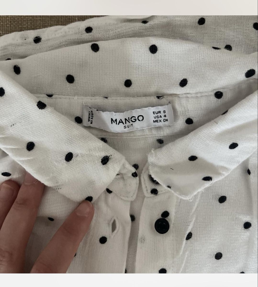 Mango Camicette: 🤍 Short-sleeved, button-up blouse – Nuovo (secondo la descrizione) da Zürich venduto da jna_265b 1
