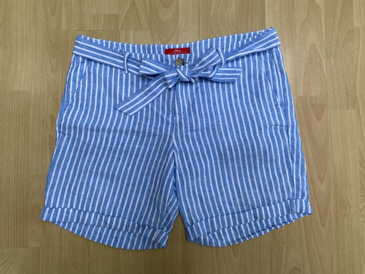 S.Oliver Pantaloni: s.Oliver Leinen Shorts, Gr.40, Neuwertig – Nuovo (secondo la descrizione) da Buochs venduto da H16 3