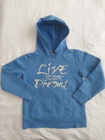 Tom Tailor Hoodie Mädchen Gr. XS blau "Live your Dreams"