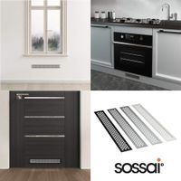 Sichtschutzgitter Lüftungsgitter Sossai Edelstahl 480x80mm