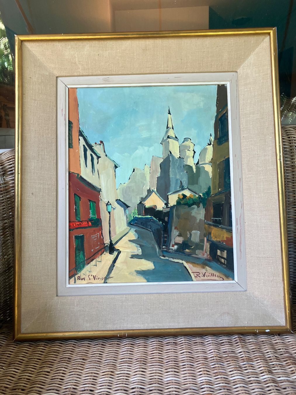 Gemälde: Roger Vuillem, Rue à Montmartre – Gebraucht aus La Tour-de-Peilz von mon_pd6m