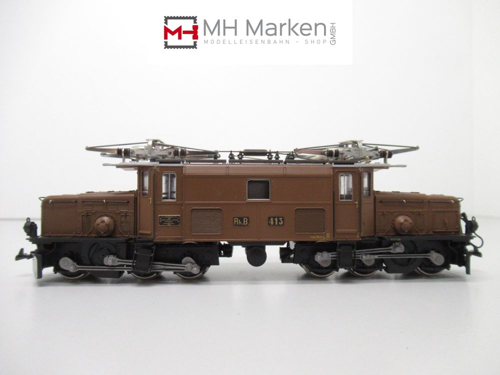 Bemo Modelleisenbahnen: Bemo 1255 Ge 6/6 Rhätische Bahn Krokodil DC/WS-Analog H0m – Gebraucht aus Basel von mhmarken