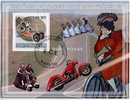 Block "Motorrad, Segway". Mosambik.