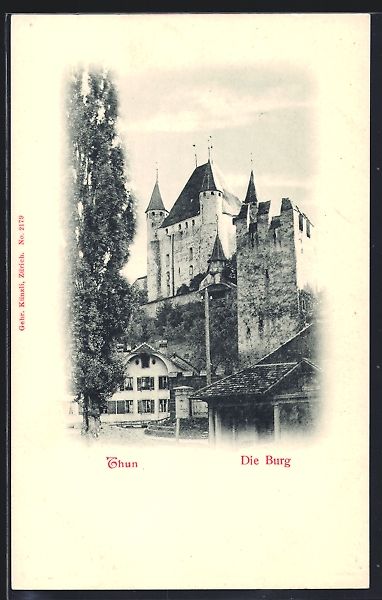 Cartes postales: AK Thun, Die Burg – D'occasion à Berlin par bartko-reher