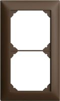 Abdeckrahmen EDIZIOdue 1×2 coffee, Feller