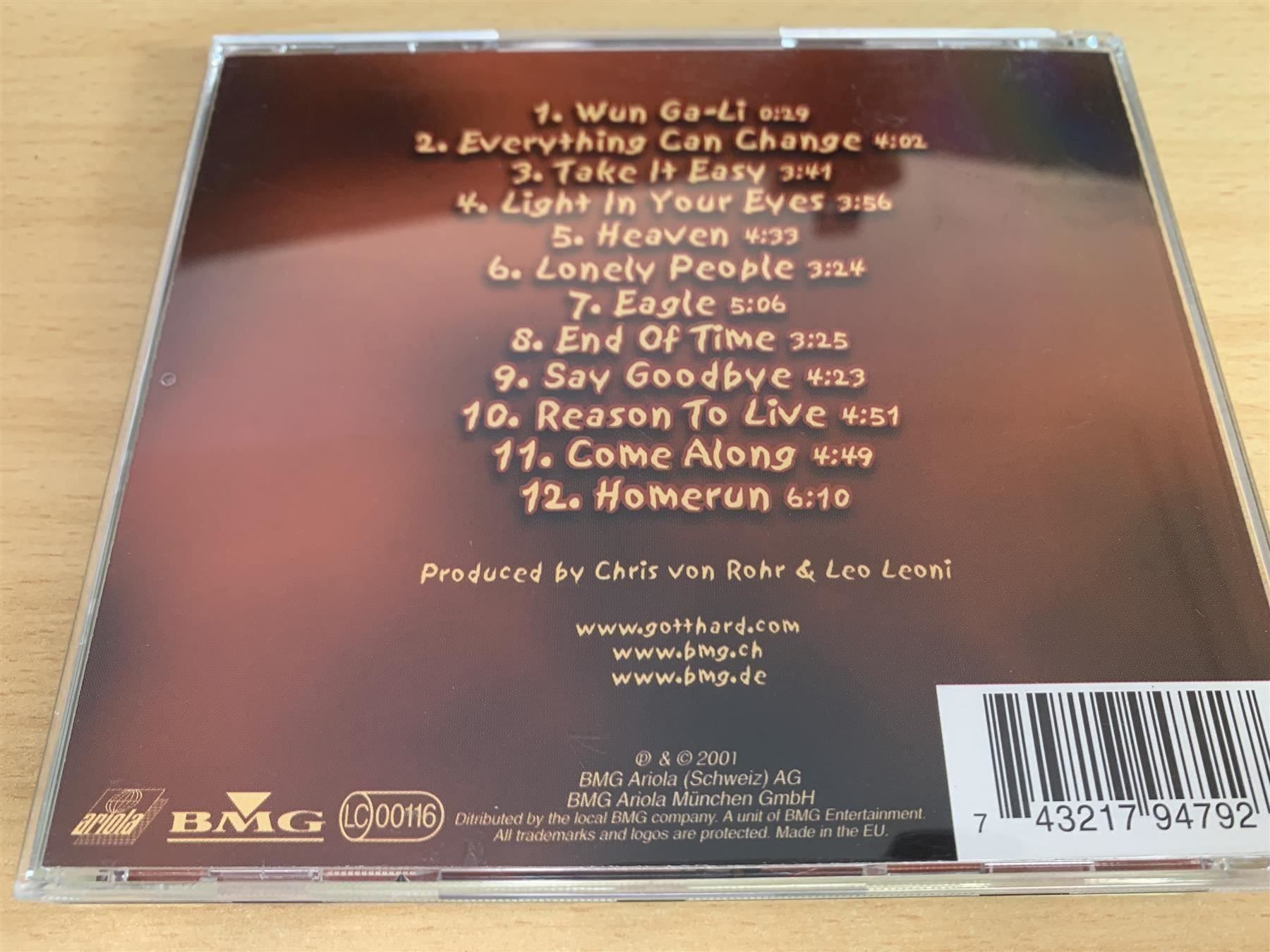 CD: Gotthard – Homerun – Usato da Rikon im Tösstal venduto da Alpenmutz 1
