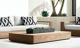 Tisch Teak Couchtisch Lounge Gartentisch Wohnzimmertisch