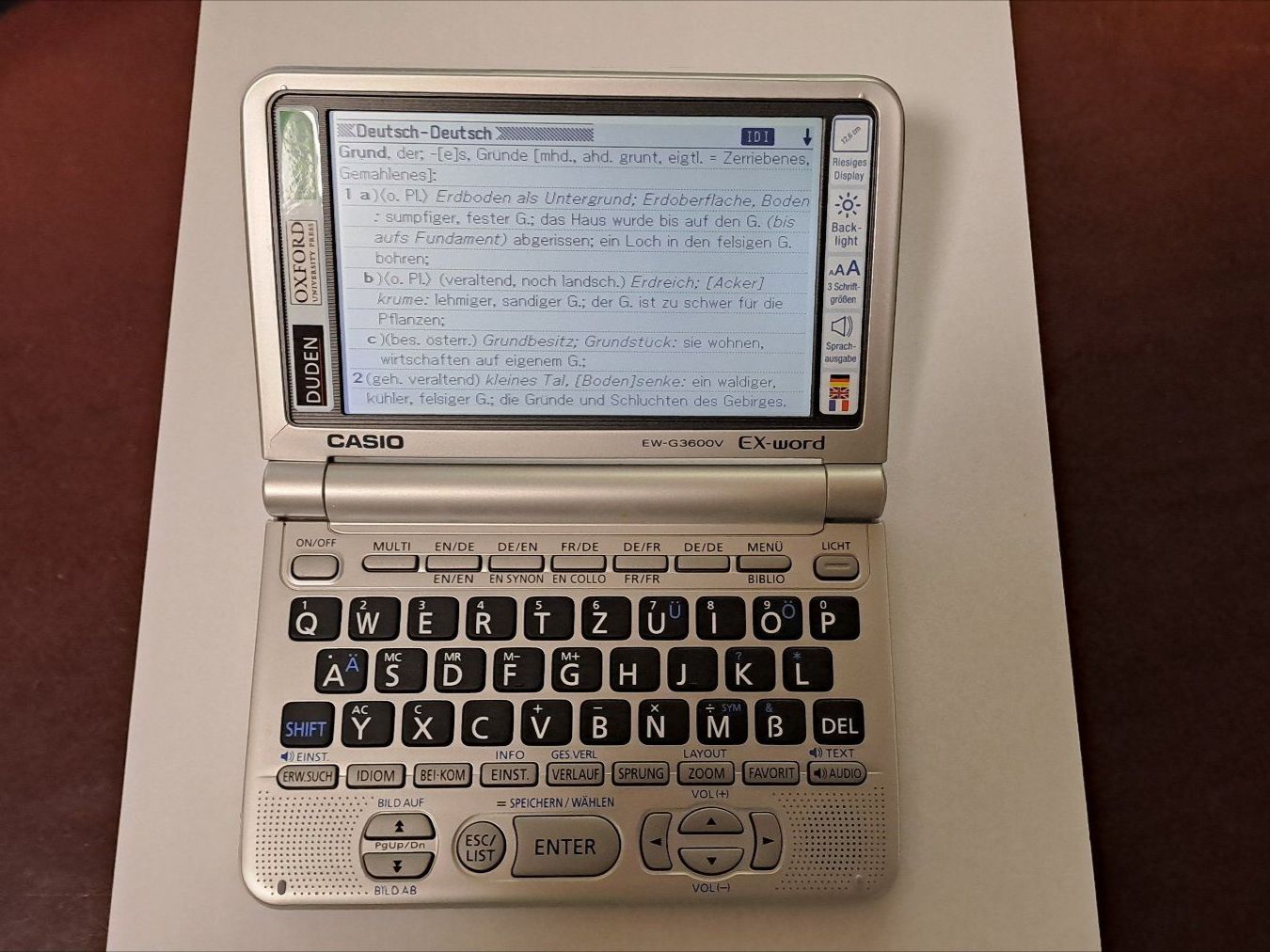 Casio Palmari: Casio EX-word EW-G3600V digitales Woerterbuch – Usato da Embrach venduto da onlineladen 2