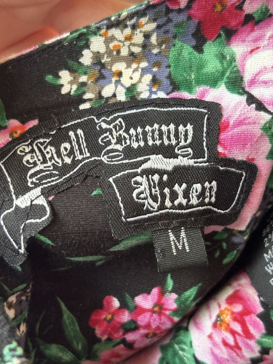 Vestiti: Robe Hell Bunny Vixen à fleurs, taille M – Usato da Dotzigen venduto da SecondHandGems 7