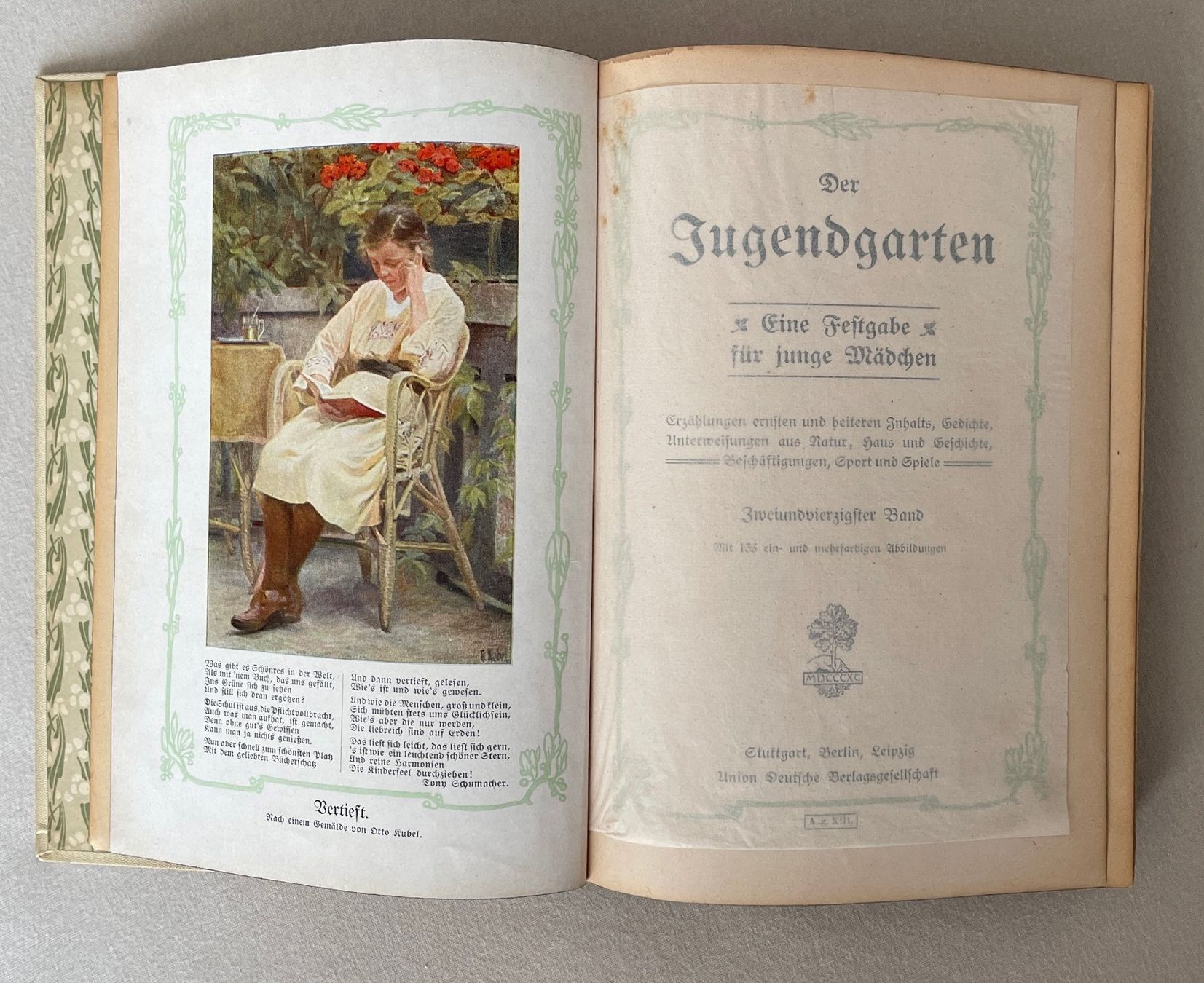 Libri: Antikes Jugendbuch "Der Jugendgarten" – Usato da Adliswil venduto da Duenenwanderer 4