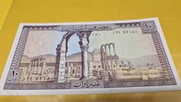 Libanon 10 Lira Banknote, Selten! Sammlerstück,