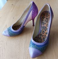 Pastell Pumps mit Absatz, Gr. 38, Leder, selten🌸