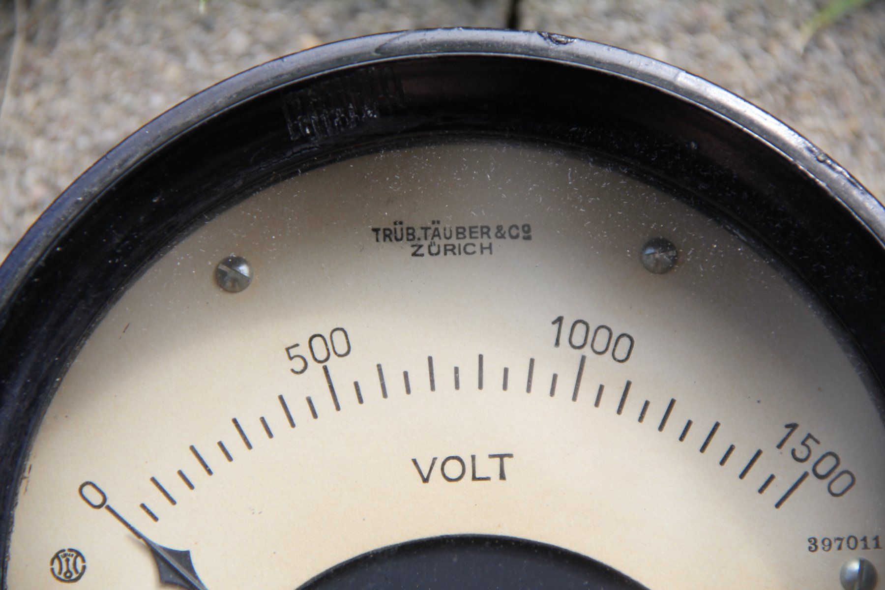 Misurare: Voltmeter bis 1500 V Trüb + Täuber, Lokomotive – Usato da Belp venduto da Tomsek 1