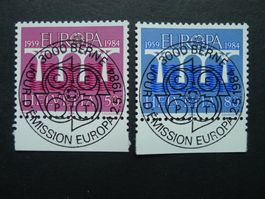 1984 Nr. 708+709 mit ET-Vollstempel