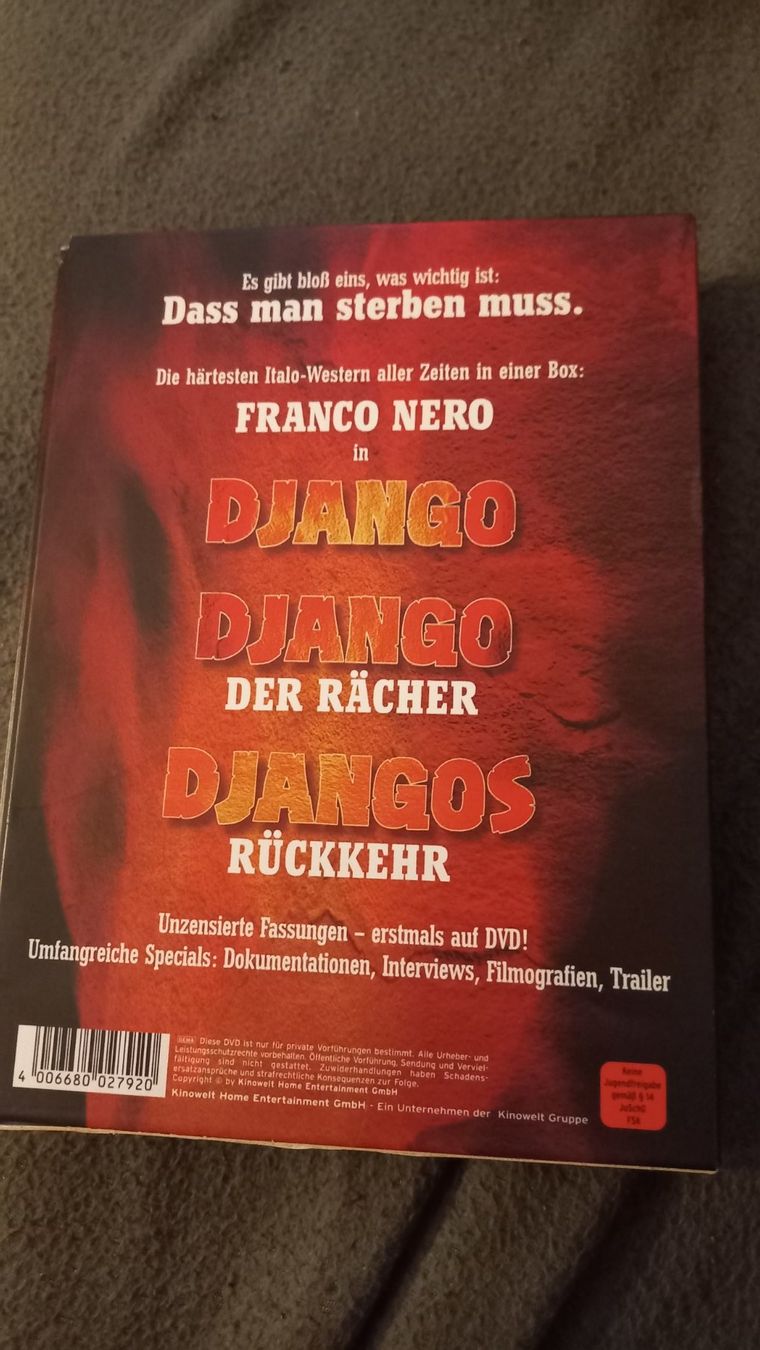Tutti i DVDs: DJANGO - 3 DVD COLLECTOR'S BOX – Usato da Olten venduto da Donatello1984 1