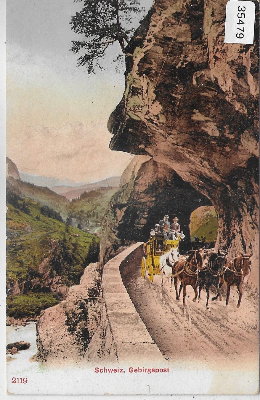 Cartes postales: Schweiz. Gebirgspost - Grimselpost - Postkutsche Diligence – D'occasion à Ettingen par Kartenplanet