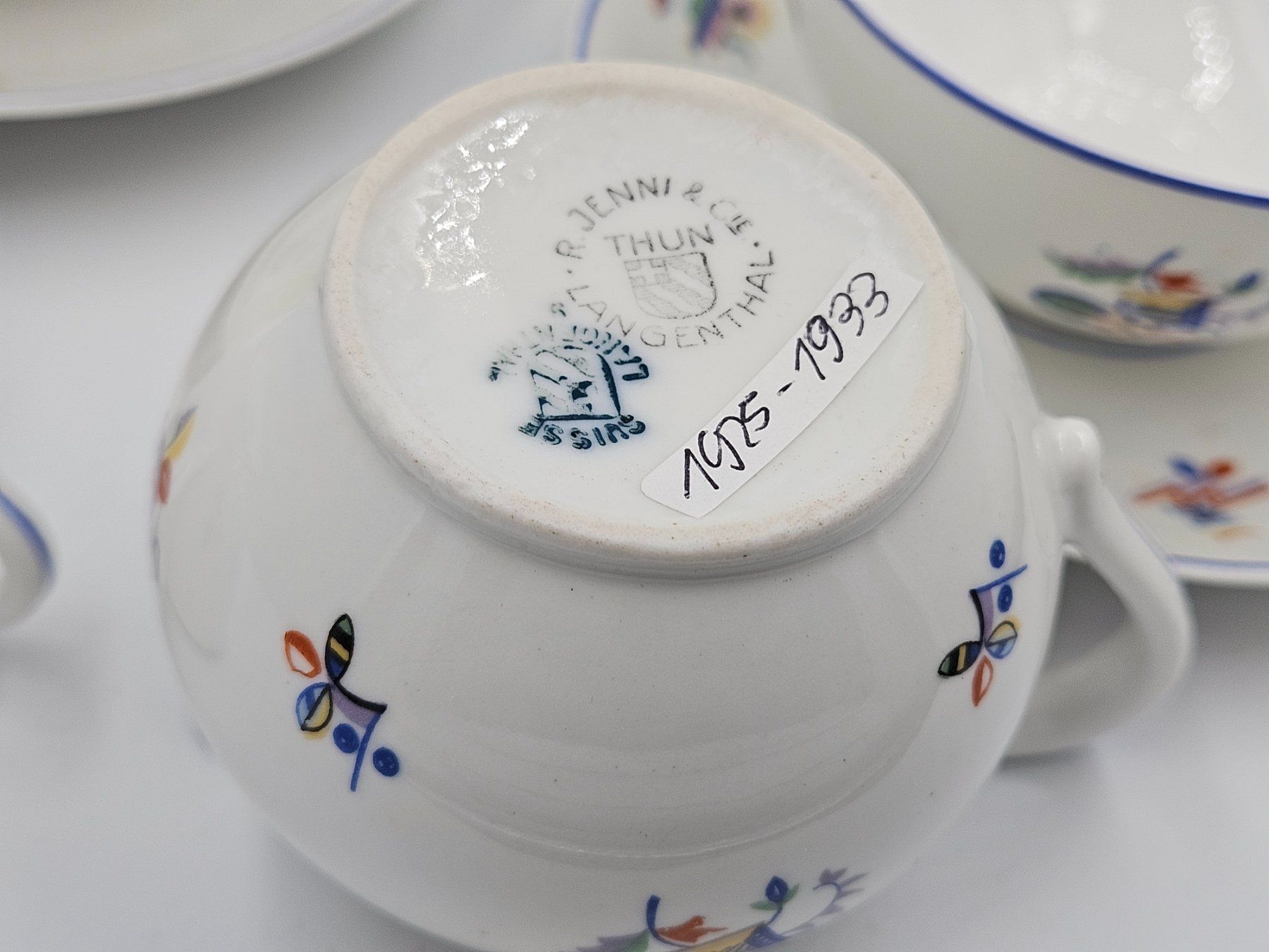 Set di piatti: Jugendstil Set Teetassen Langenthal 1925 - 1933 – Usato da Schwarzenburg venduto da Unterwahlern 5