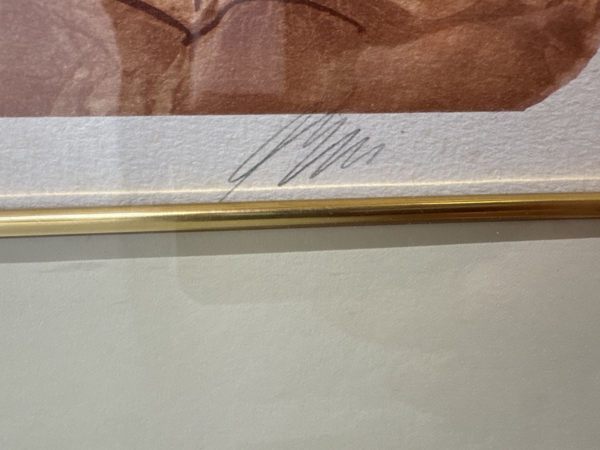 Grafica & Litografie: Hans Erni - La maternité rose Lithographie originale – Usato da Morges venduto da SevArt 6