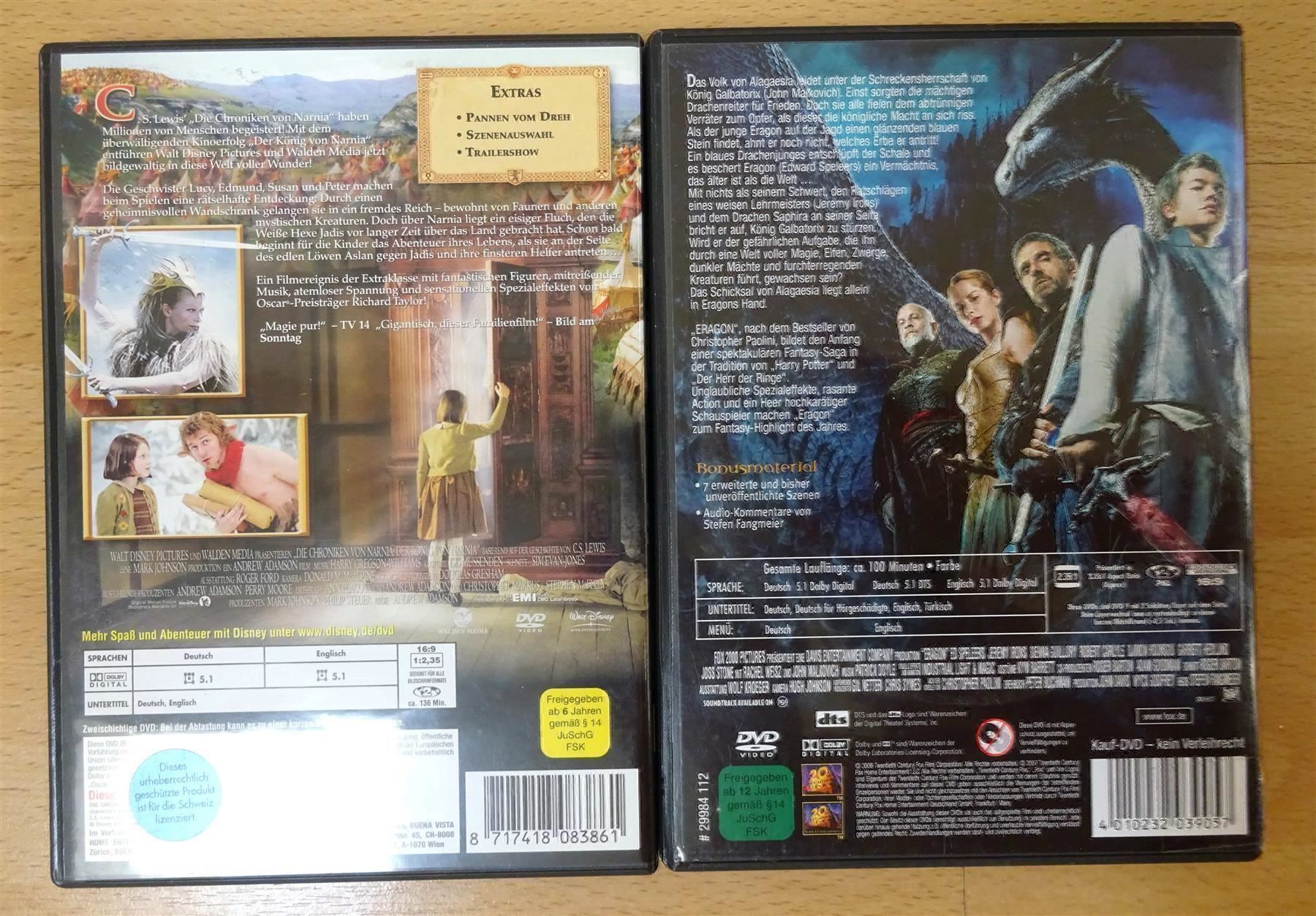 Alle DVDs: DVD Paket - 4 Filme - Fantasy – Gebraucht aus Zofingen von Justizia_01 2