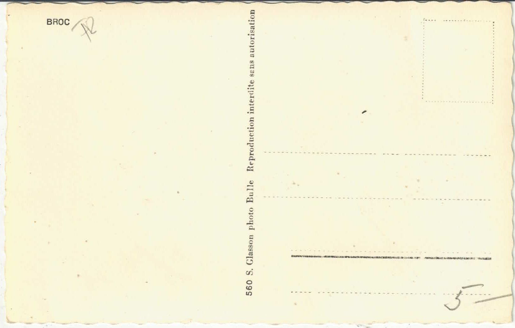 Cartes postales: Broc - Teilansicht – Défectueux à Ettingen par Kartenplanet 1