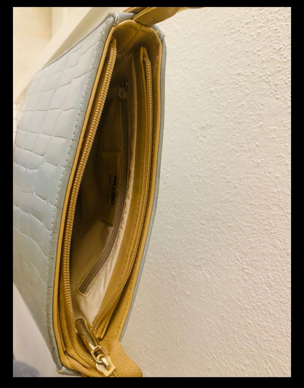 Borse da donna: MAIANI Ledertasche, echt Leder, blau, Vintage – Usato da Hergiswil NW venduto da sbrodego 4
