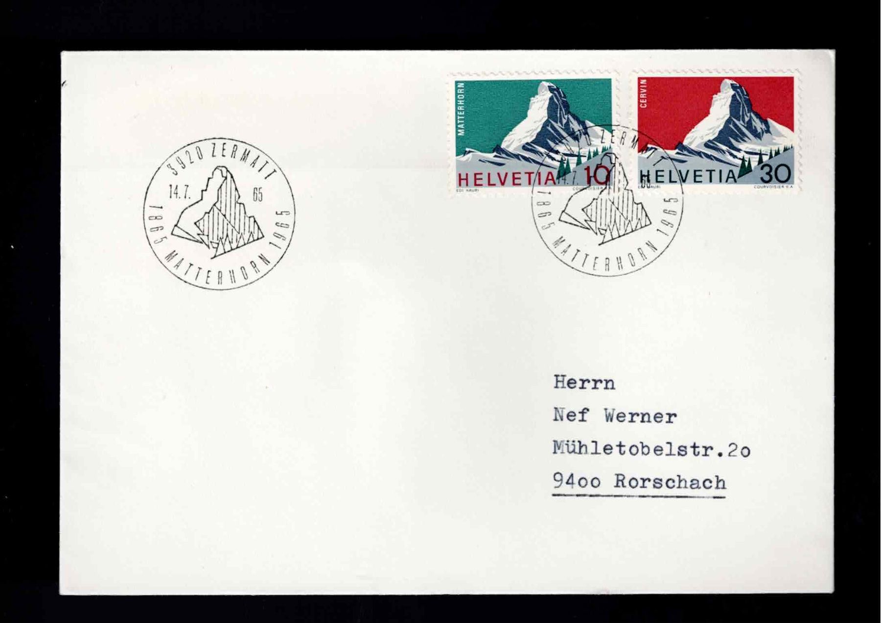 Tutti i francobolli: 1 FDC Schweiz Zermatt – Nuovo (secondo la descrizione) da Koblenz venduto da Markenhimmel