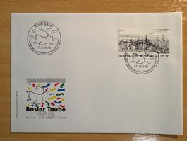 Basler Taube 1995 - Briefmarken Ausstellung Ersttagsbrief...