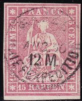 1854/62 STRUBEL Zst.Nr.24G
