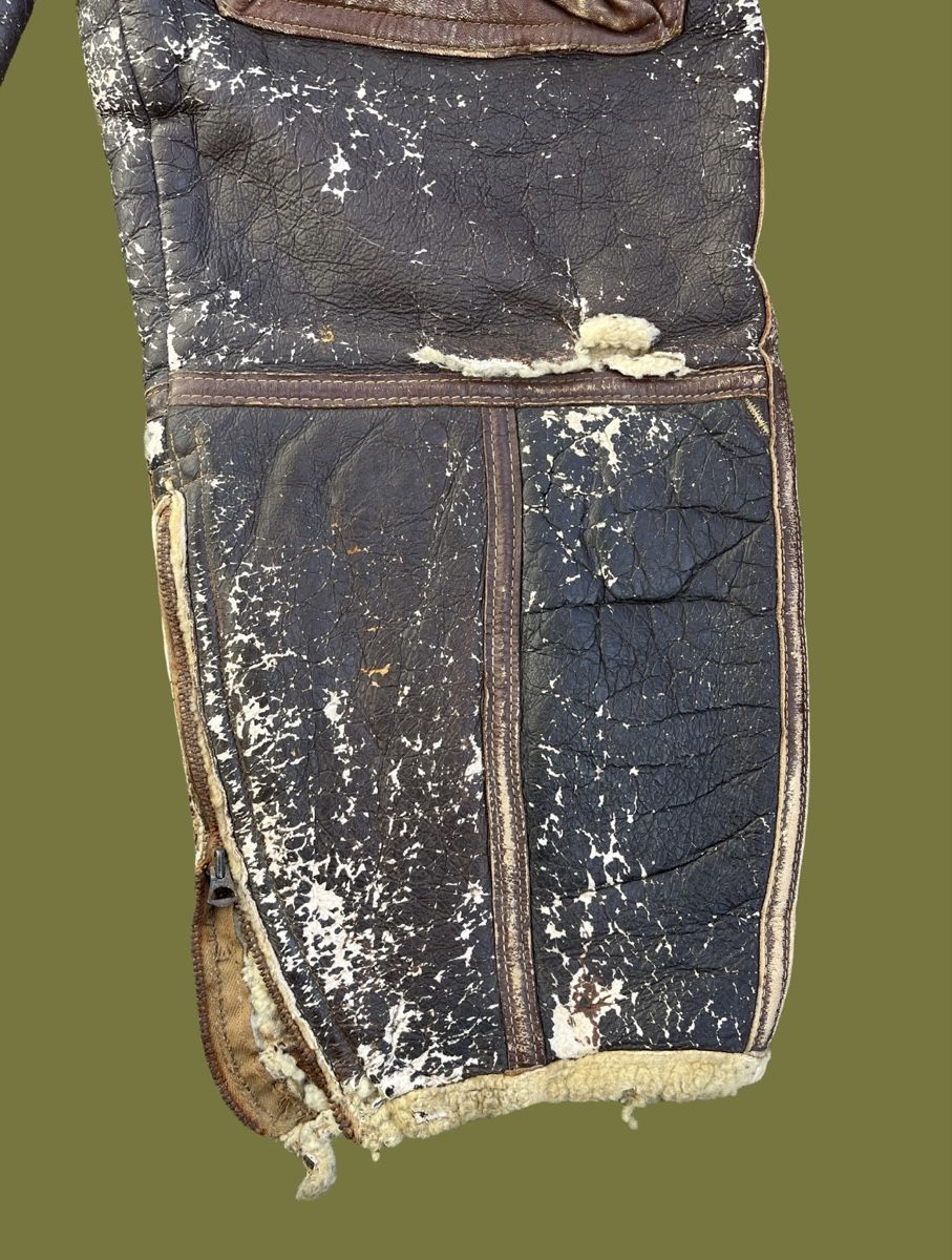 US Army Uniformi: Pantalon cuir TYPE B1 US Army Air Force WW2 – Usato da Bellevue venduto da Belafer 7