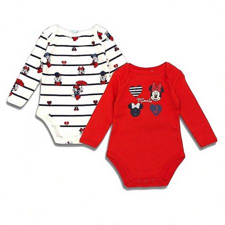 Minnie Mouse Bodys 2er Set, in den Grössen 68 - 86