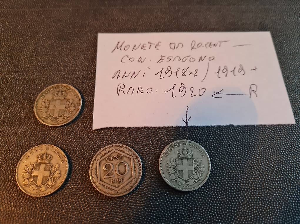 Tutti le monete: Monete da 20 cent , Esagono 1920 R – Nuovo (secondo la descrizione) da Figino venduto da cau_pcd6 1