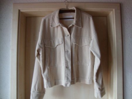 Breitcord Jacke Opus ecru Grösse 42 eher 44 neu