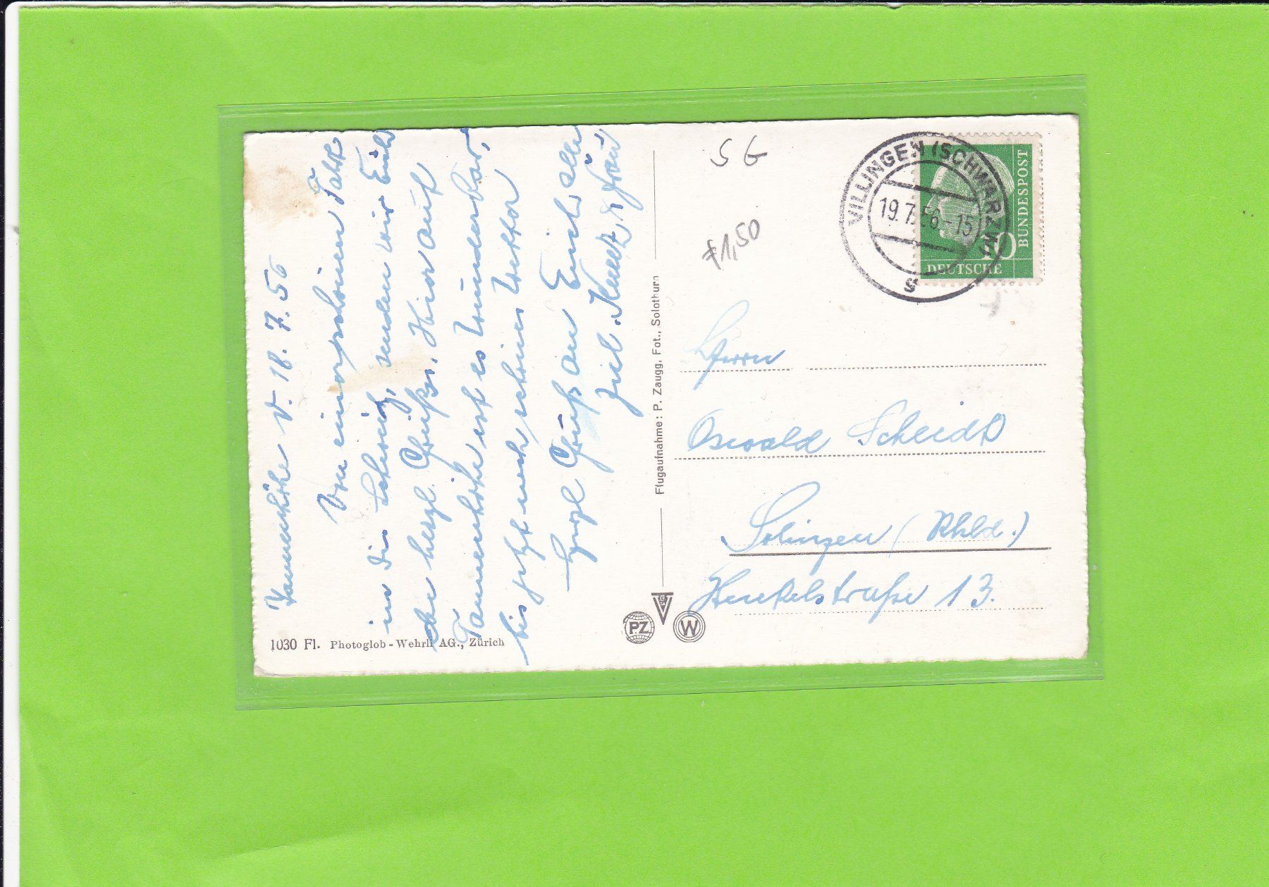 Cartoline postali: Flugaufnahme Rapperswil – Usato da St. Peterzell venduto da neckertal 1