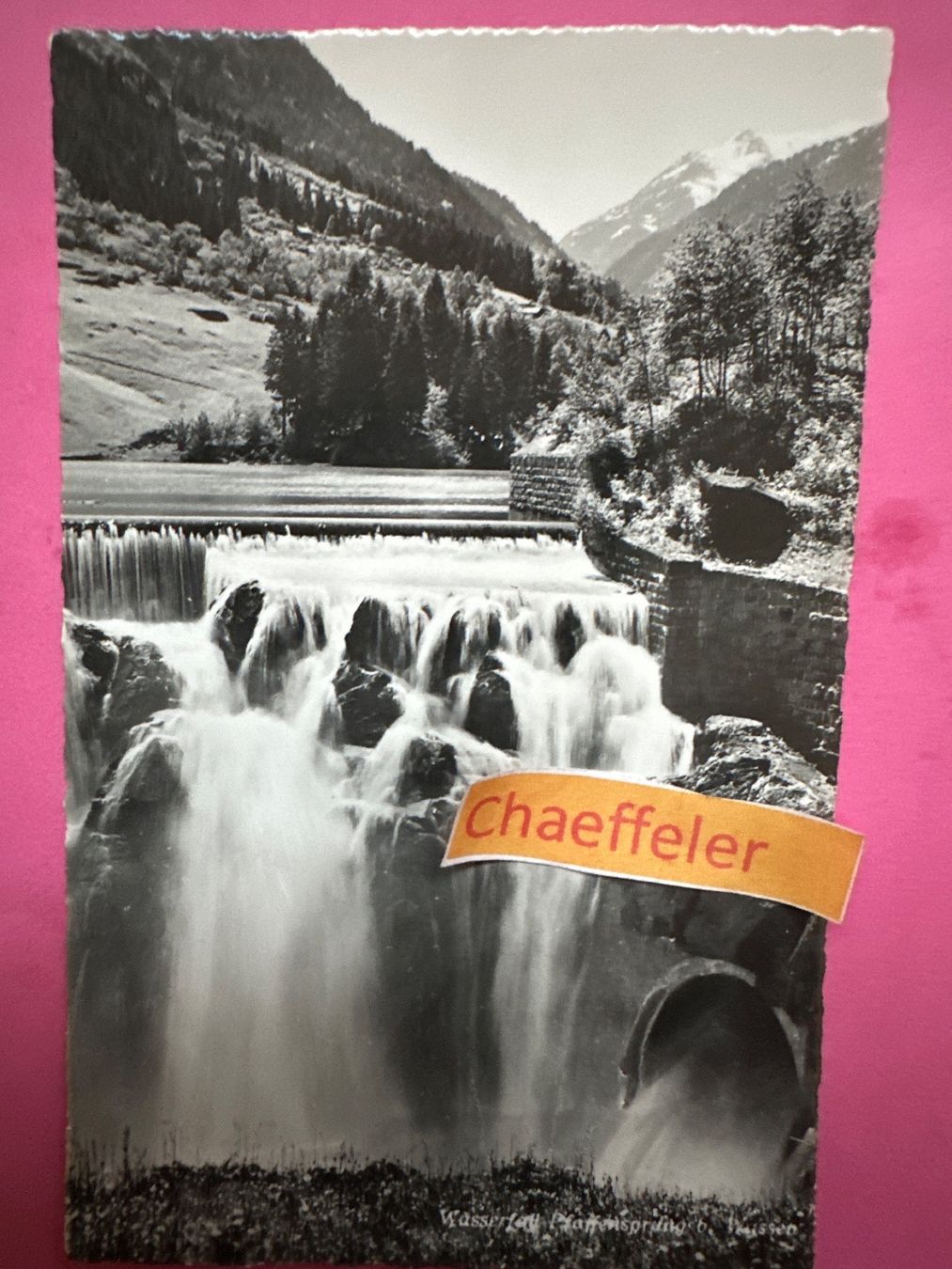 Ansichtskarten: Wasserfall Pfaffensprung b. Wassen – Gebraucht aus Zürich von Chaeffeler