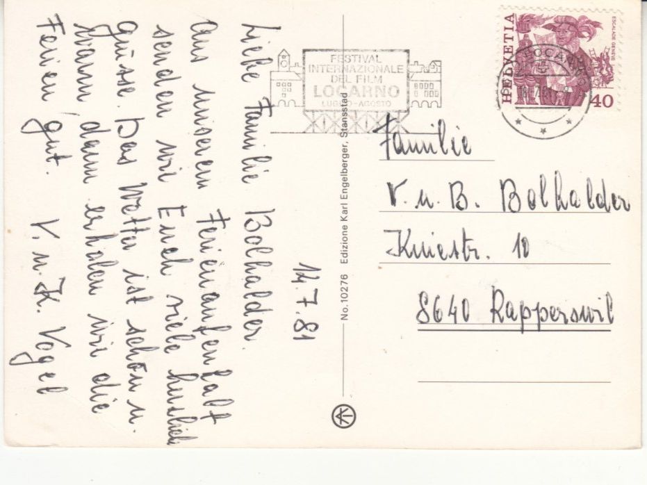 Cartoline postali: Valle Maggia 1981 – Usato da Bürglen TG venduto da StampGraf 1
