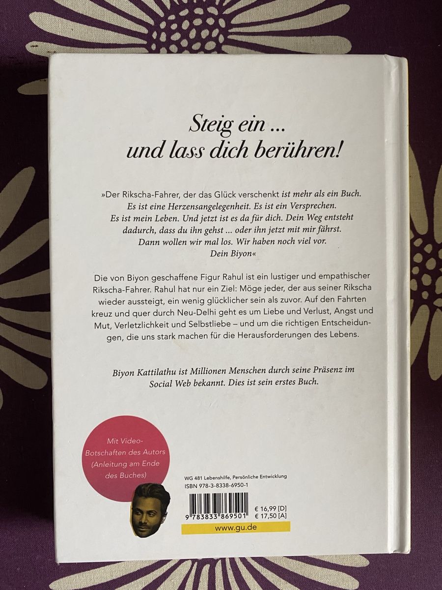 Libri: "Der Rikschafahrer, der das Glück verschenkt" Spiegelbest. – Usato da Obergerlafingen venduto da Schilu-2017 1