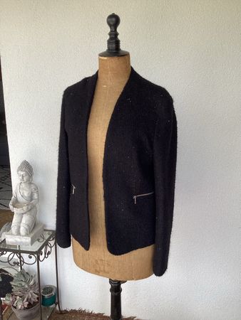 Veste noire scintillante 1.2.3 Paris T 40 élégante