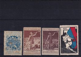 Lot Vignetten Italien und diverse