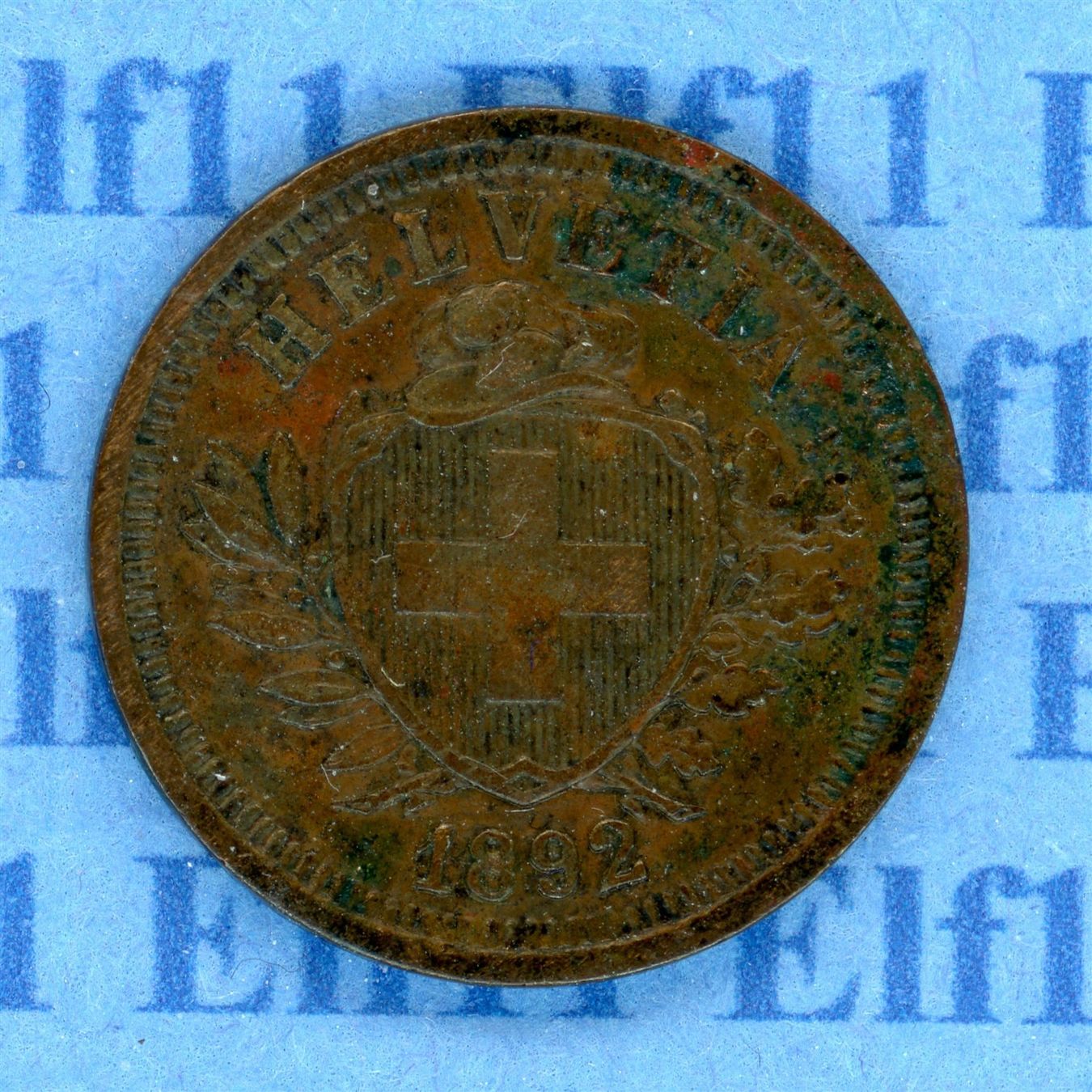 Tutti le monete: CHF___0.01 1892 ss 1 Rappen – Usato da Widnau venduto da Elf11