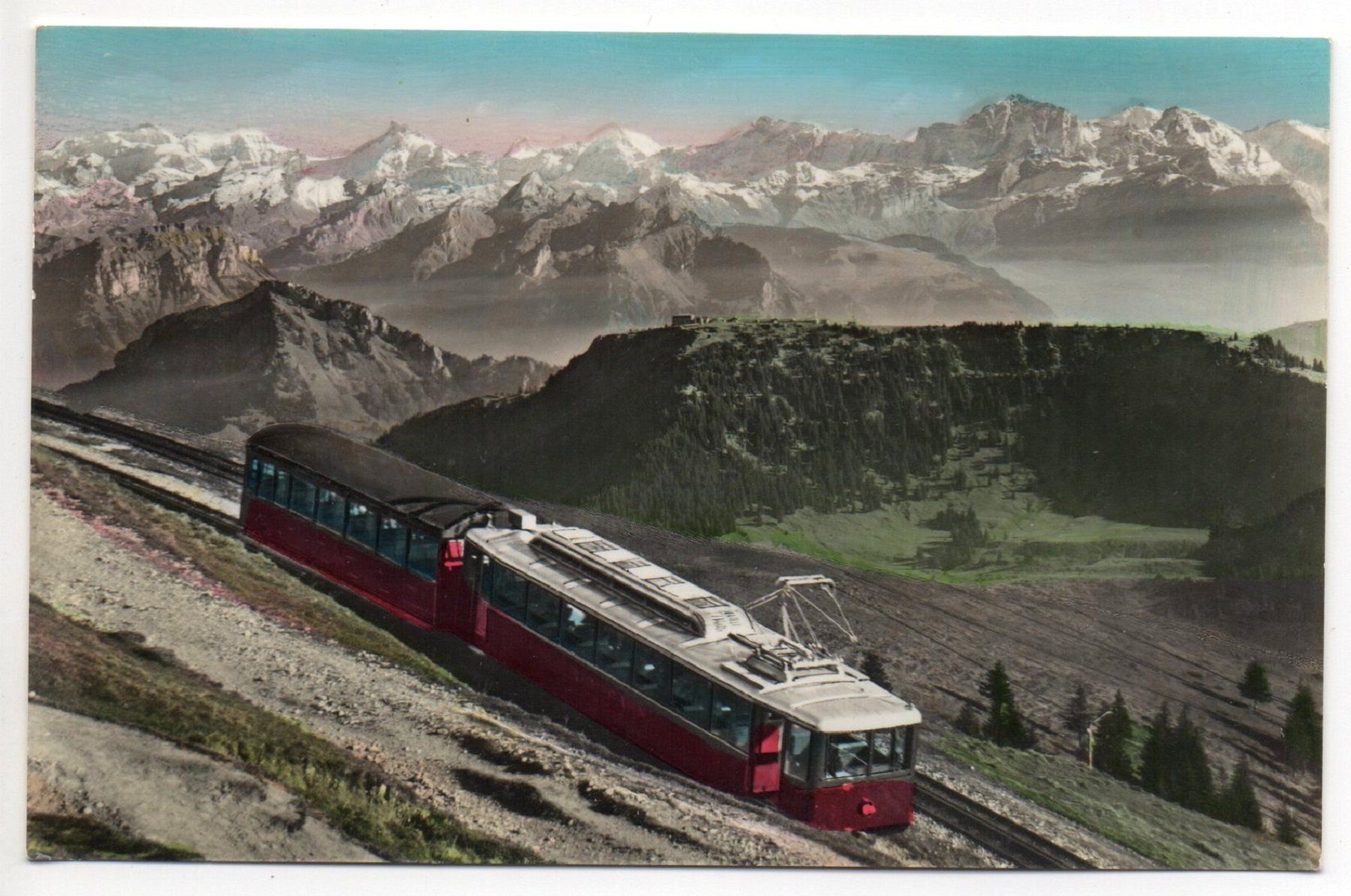 Cartoline postali: RIGI-KULM Bahn mit Rigi-Scheidegg & den Urneralpen – Nuovo (secondo la descrizione) da Jona venduto da philajona