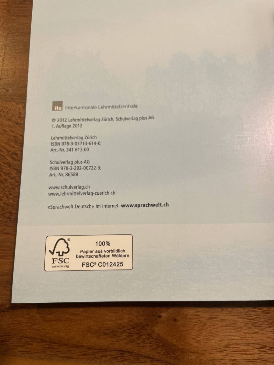 Libri: Sprachwelt Deutsch, 9. Schuljahr – Nuovo (secondo la descrizione) da Luzern venduto da Nina055 1