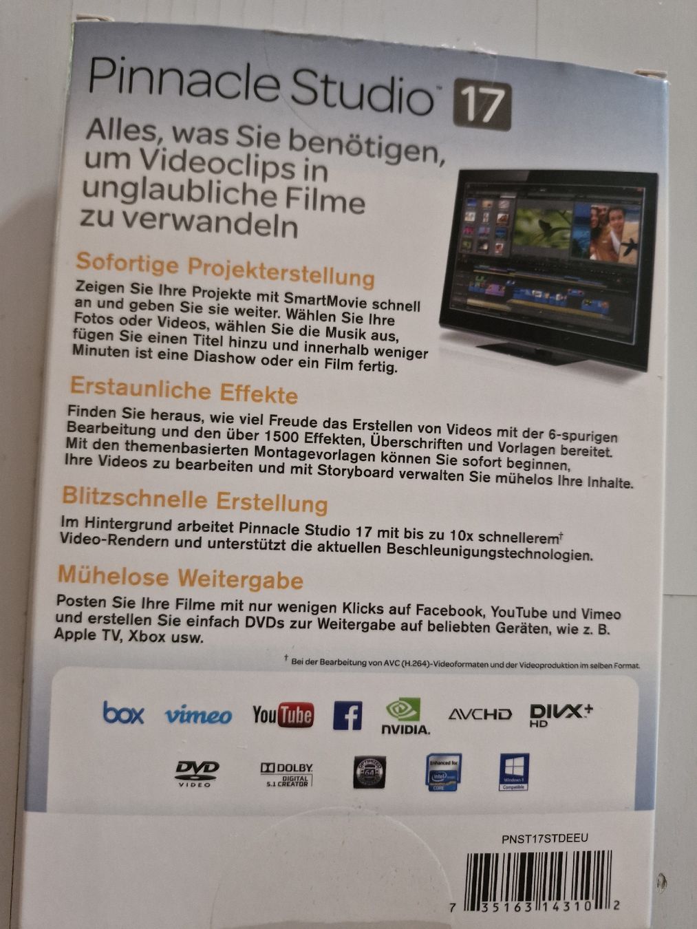 Pinnacle Applications: Pinnacle Studio 17 Software – D'occasion à Münchwilen TG par Smooth1 1