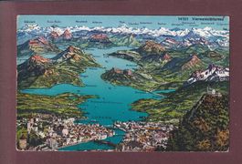 LUZERN und Umgebung - Vogelschau - 1928