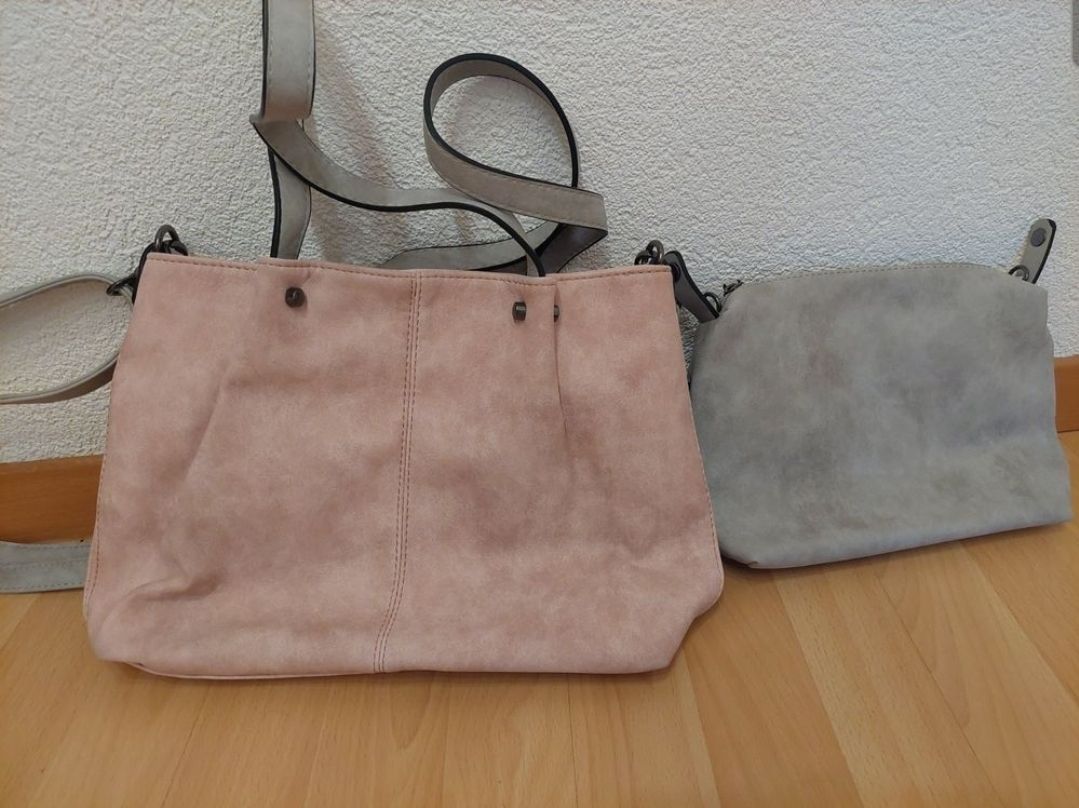 Borse da donna: Handtasche Damen Emily & Noah Rosé/Grau – Nuovo (secondo la descrizione) da Buchs ZH venduto da natu65 2