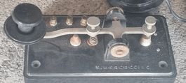2 Tasti Morse con auricolari a bacchetta