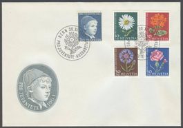 FDC Pro Juventute 1963 2 Briefe mit und ohne L