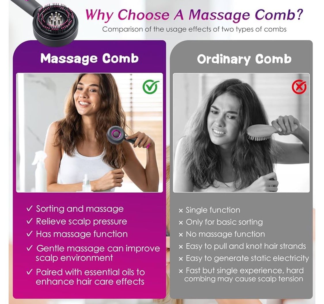 Dispositivi per massaggi: Scalp Massage Comb Electric new – Nuovo (secondo la descrizione) da Zürich venduto da ElissZurich 9